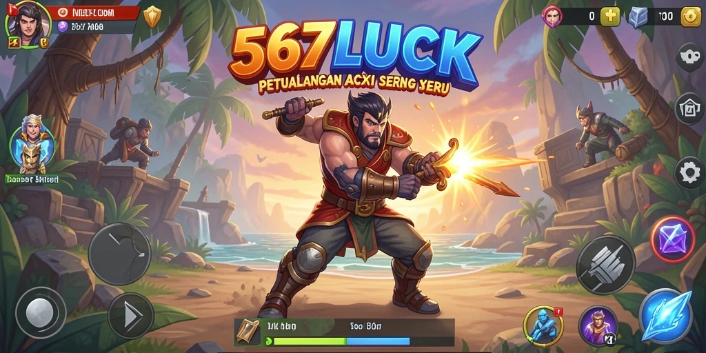 Tangkapan layar gameplay seru dari 567LUCK yang menampilkan pertarungan epik.