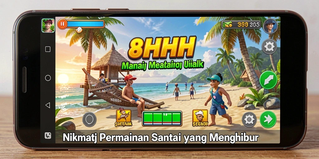 Screenshot gameplay 8HHH menampilkan keseruan dan atmosfer yang menyenangkan.