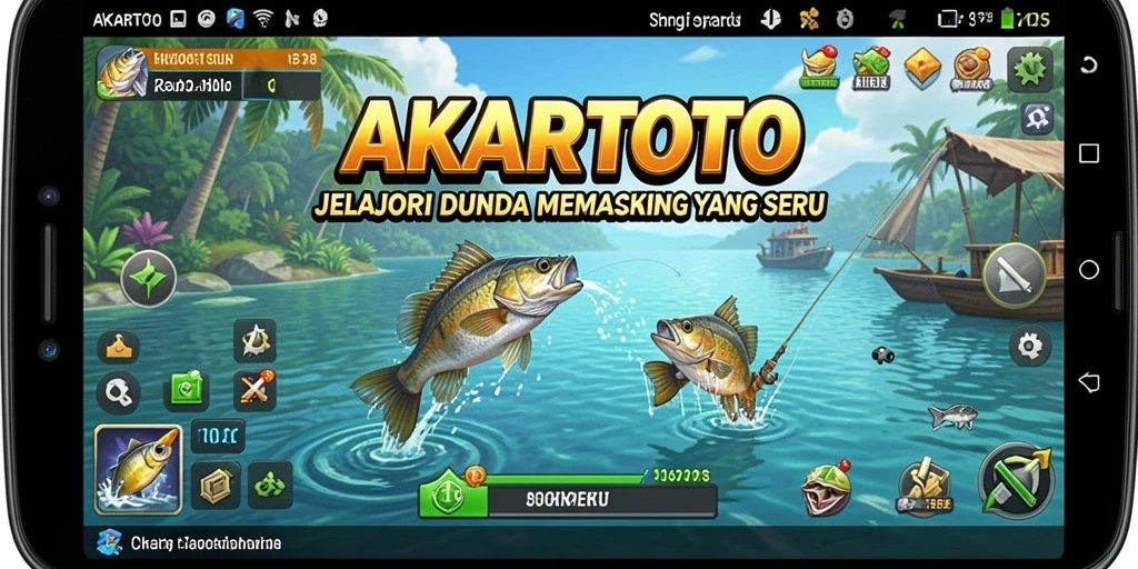 Tangkapan ikan yang seru dalam permainan memancing AKARTOTO.