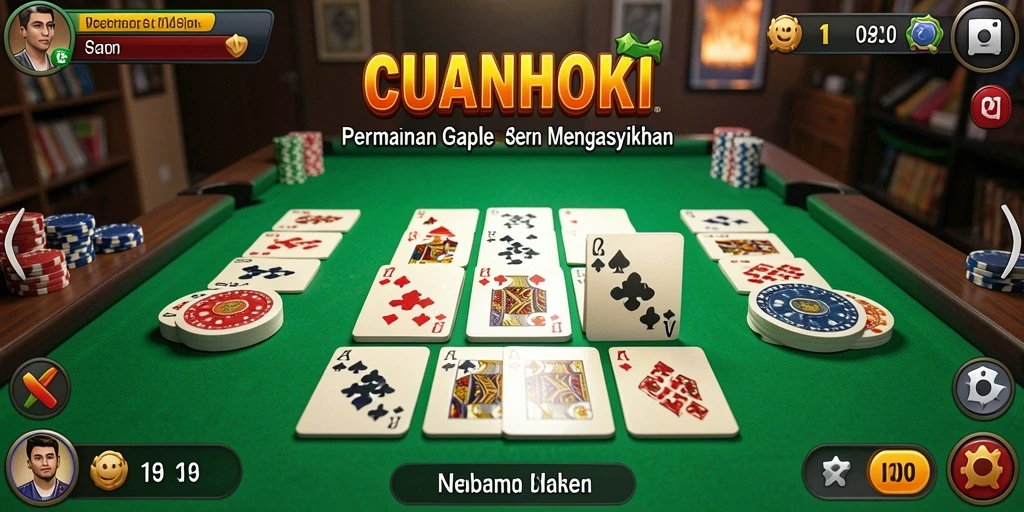 Tampilan menarik saat bermain Gaple di CUANHOKI.