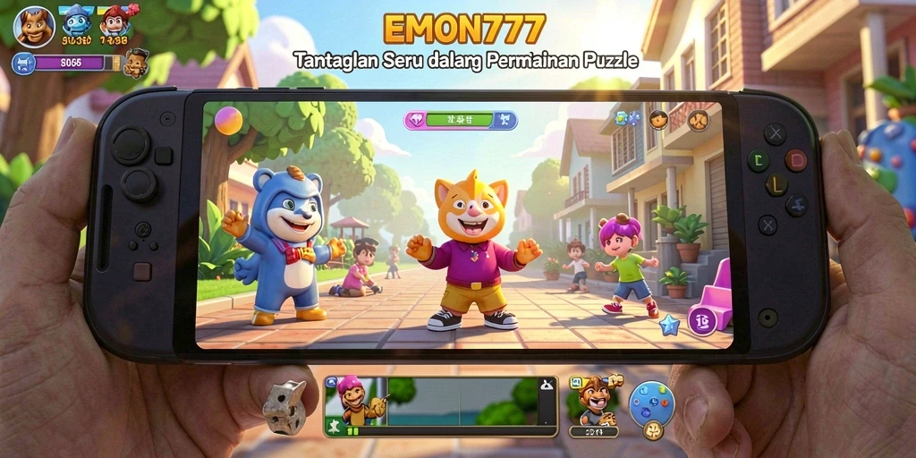 Tampilan gameplay seru dalam game Puzzle EMON777.
