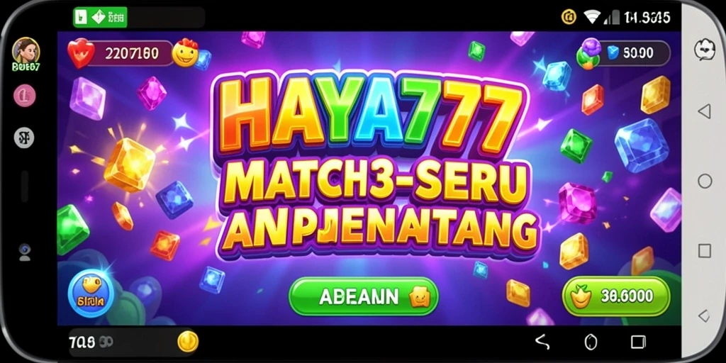 Gameplay seru HAYA777 dengan elemen Match-3 yang menantang.