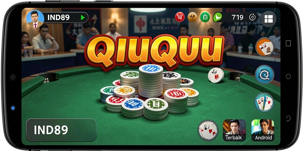 Tampilan gameplay seru dalam permainan QiuQiu IND89.