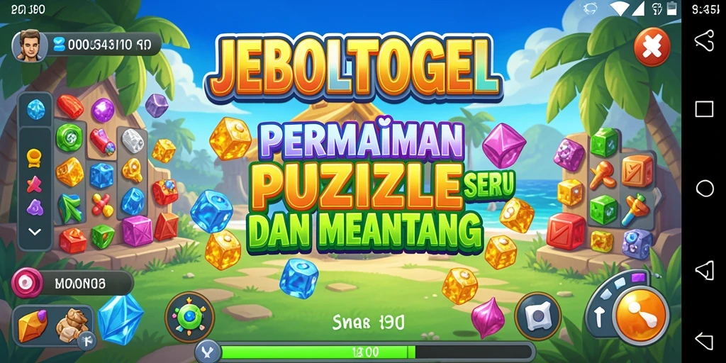 Screenshot JEBOLTOGEL menampilkan gameplay menarik dari puzzle yang menantang.