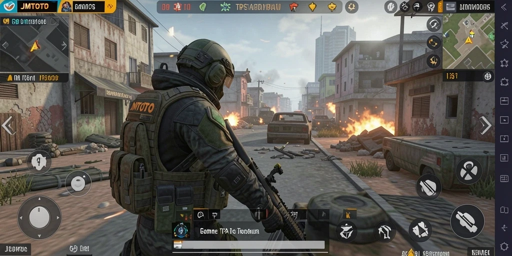 Tampilan gameplay seru dalam JMTOTO yang menegangkan.
