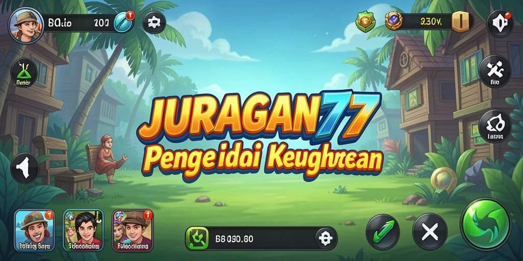 Tangkapan layar gameplay JURAGAN77 menampilkan keseruan pengelolaan bisnis Idle.