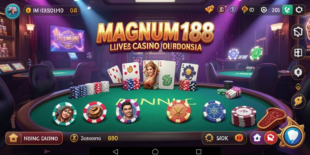 Tangkapan layar gameplay Live Casino MAGNUM188 yang mendebarkan.