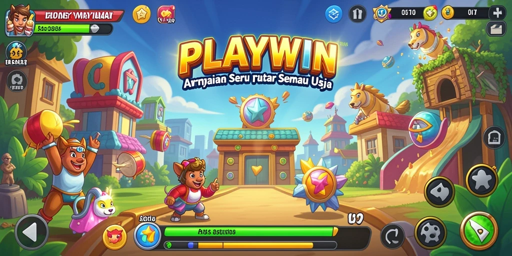 Tampilan gameplay seru dari permainan Arcade PLAYWIN yang memukau.