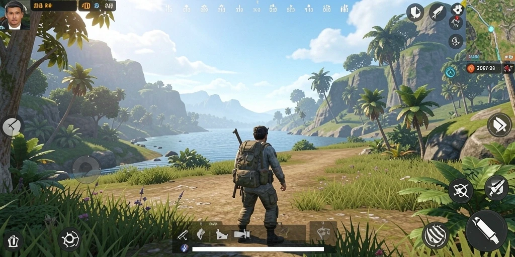 Gameplay RAJAPANEN menampilkan keindahan dunia terbuka yang luas.
