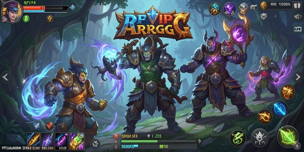 Screenshot menampilkan aksi gameplay seru dalam RPVIP4.