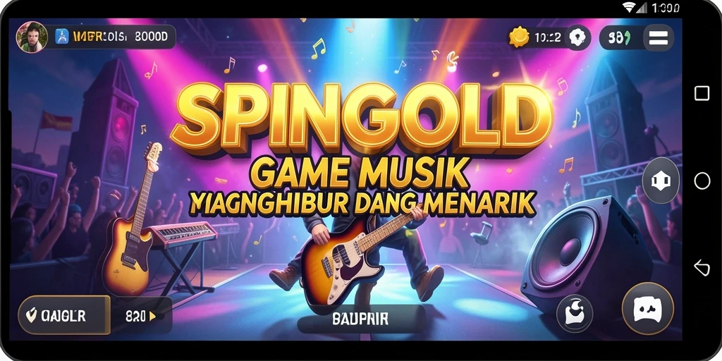 Gameplay SPINGOLD yang penuh warna dan musik yang mengasyikkan.