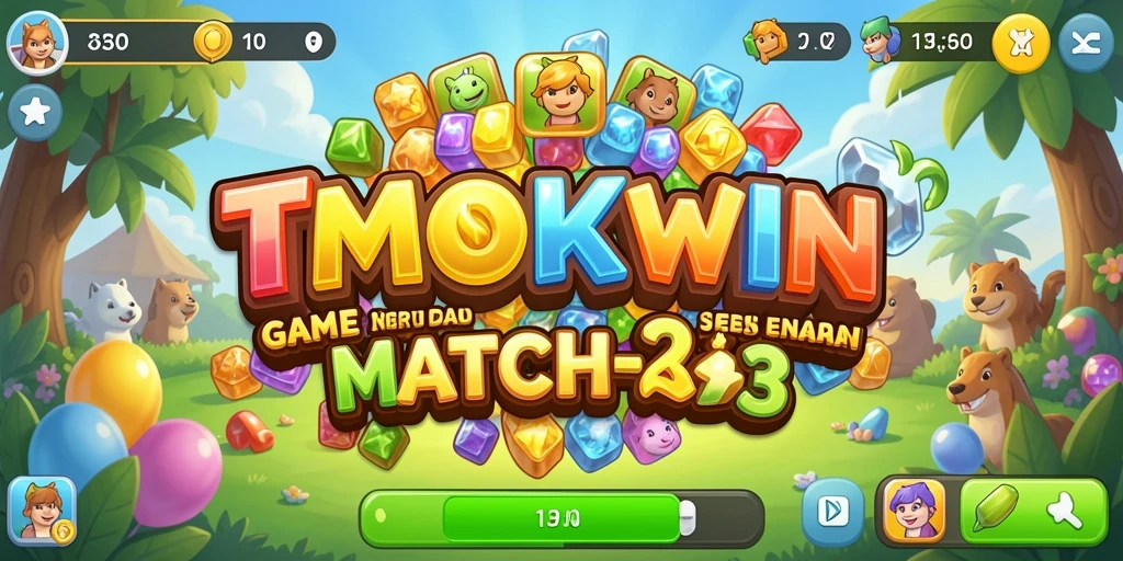 Tampilan gameplay seru dari TMOKWIN dalam kategori Match-3.