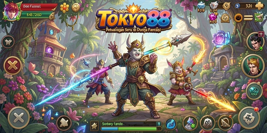 Tampilan gameplay seru dan menantang dalam TOKYO88.