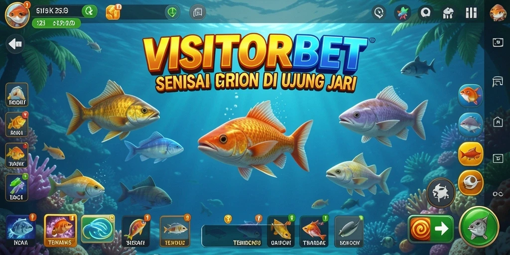Tampilan gameplay seru dalam VISITORBET yang penuh warna.