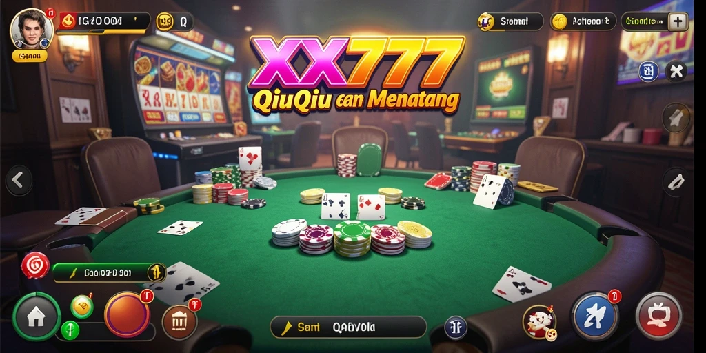 Gameplay seru QiuQiu XXX777 dengan momen menegangkan.